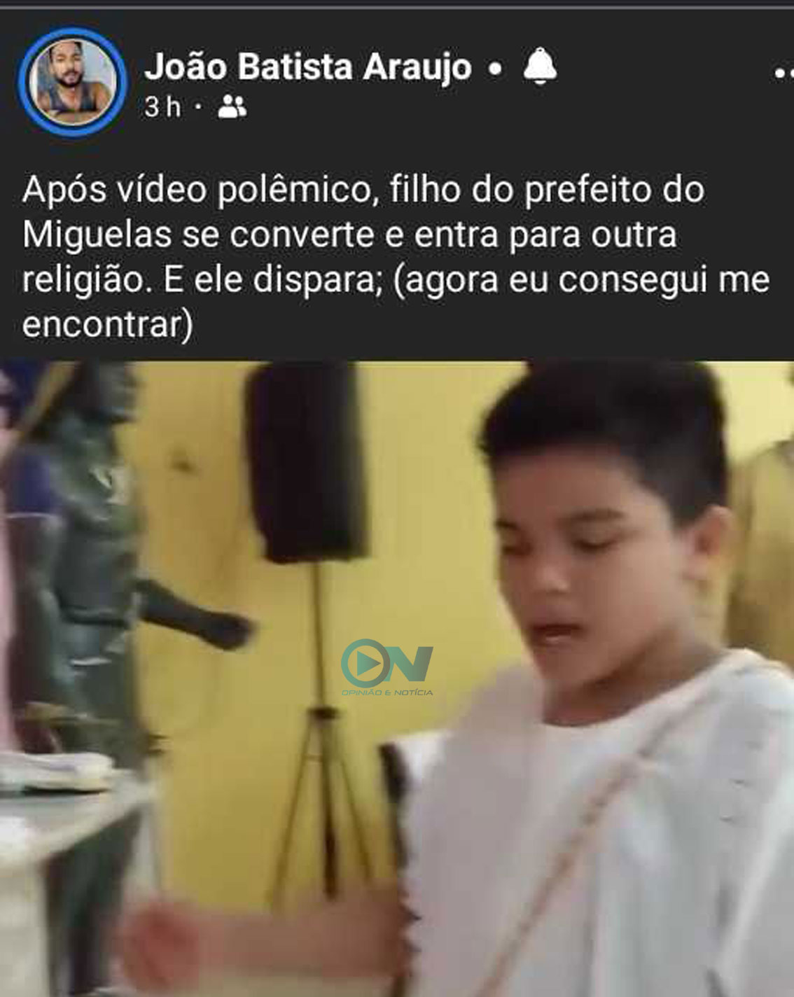 Ataques contra familiares do Prefeito Vein da Fetraf pode ser enquadrado em crime eleitoral